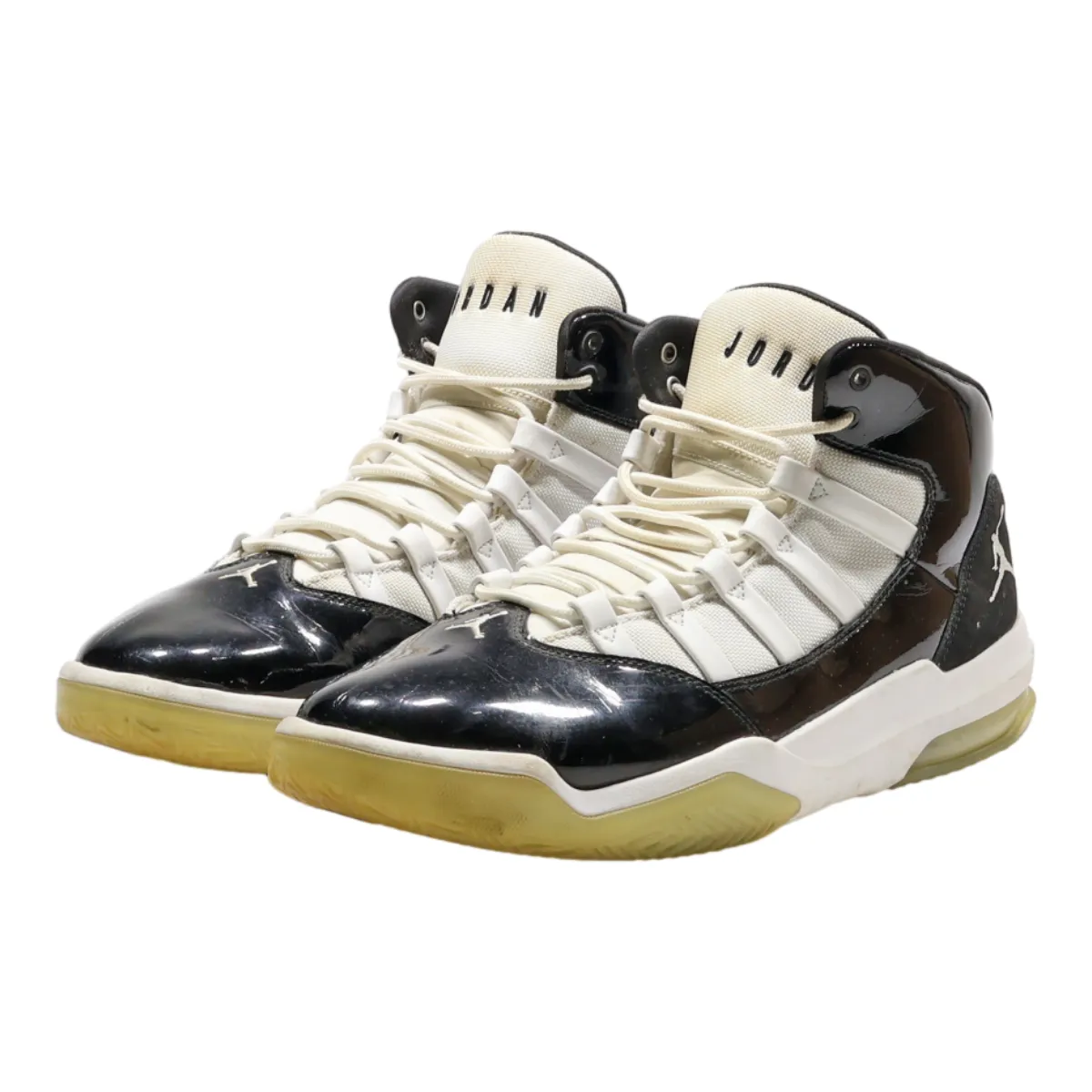 AIR JORDAN High Top Trainers Black Synthetic Mens UK 10