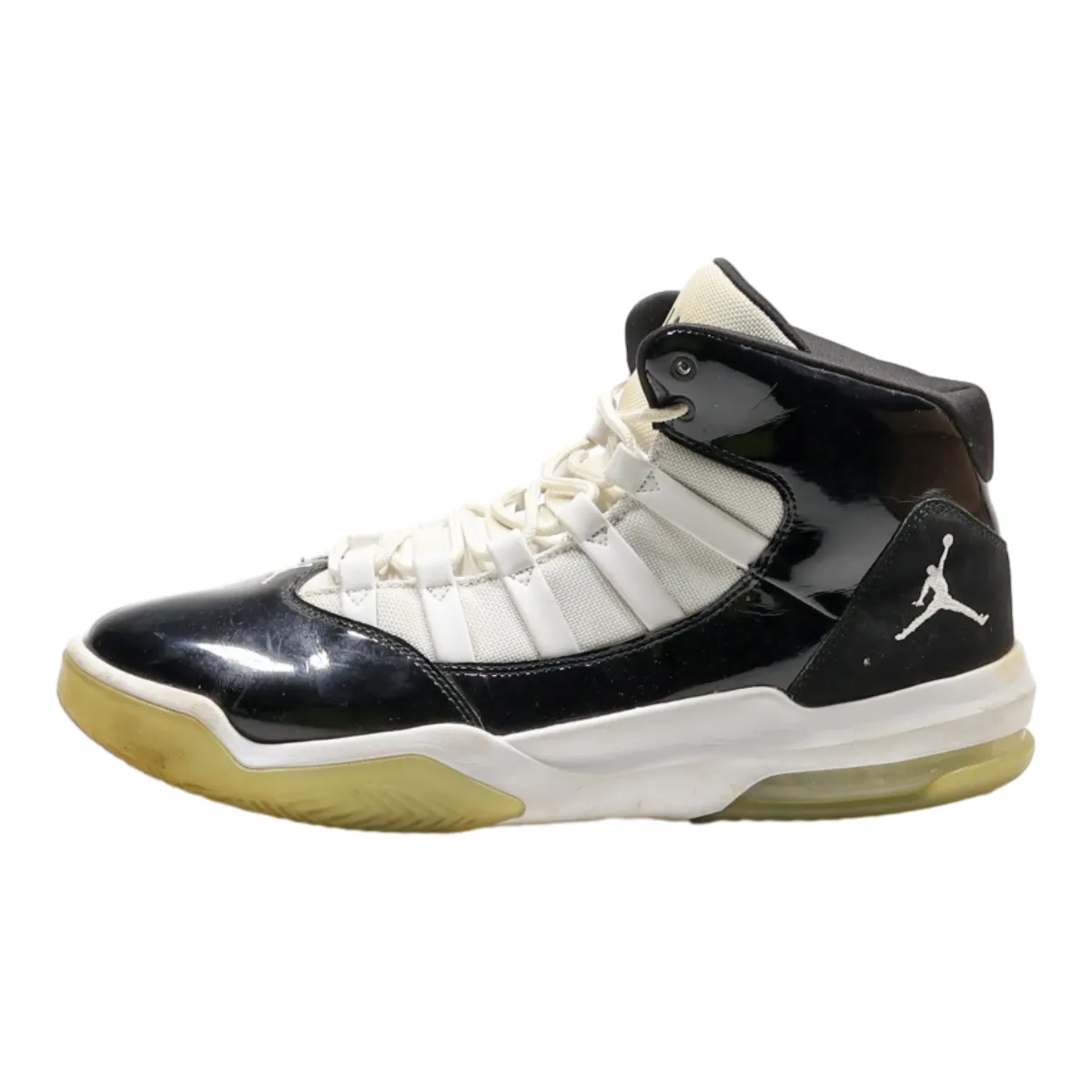 AIR JORDAN High Top Trainers Black Synthetic Mens UK 10