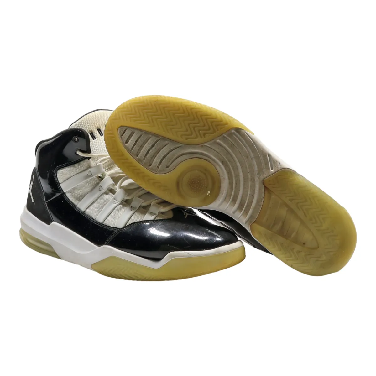 AIR JORDAN High Top Trainers Black Synthetic Mens UK 10