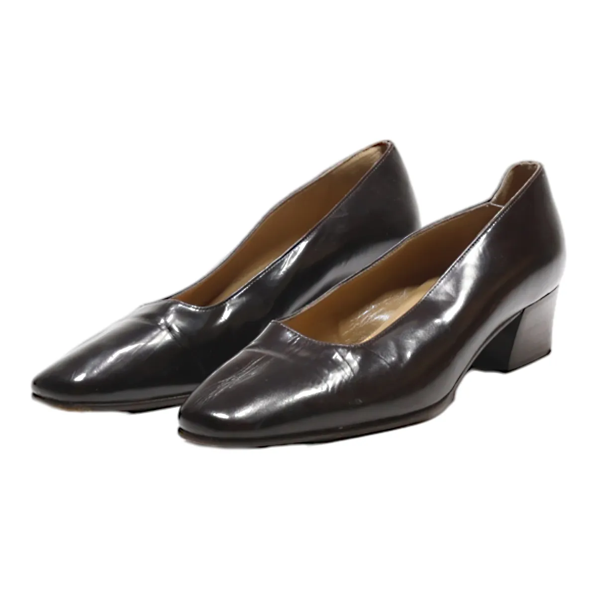 BONGENIE GRIEDER Court Heels Brown Leather Womens UK 3.5