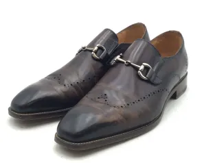 Carrucci Men's KL901-01 Cognac Chestnut Loafer Dress Shoes - Size 11