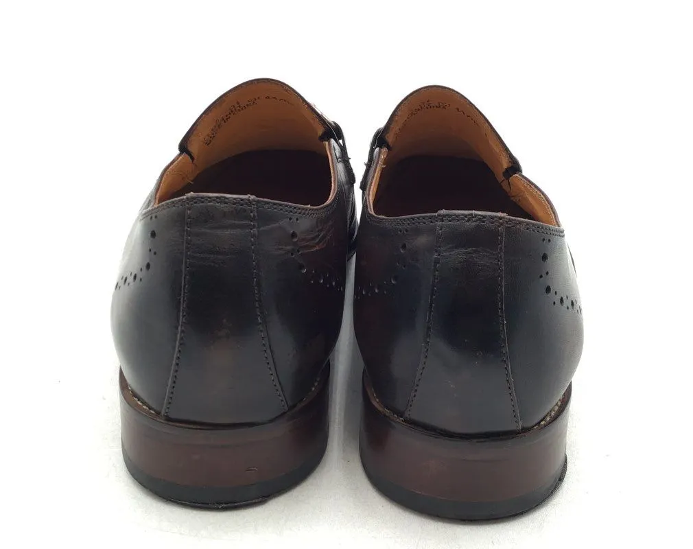 Carrucci Men's KL901-01 Cognac Chestnut Loafer Dress Shoes - Size 11