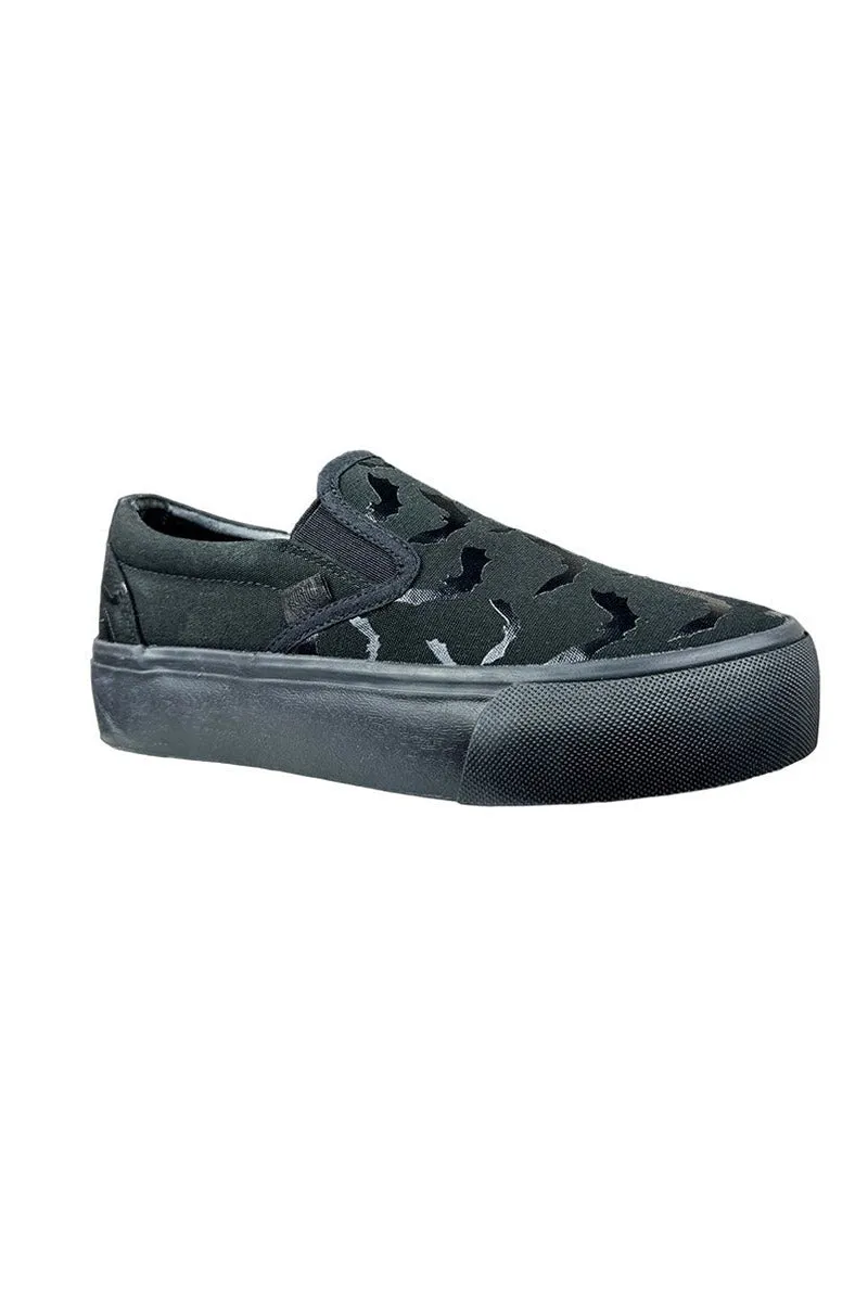 Chill Bat Platform Sneakers [Blackout]