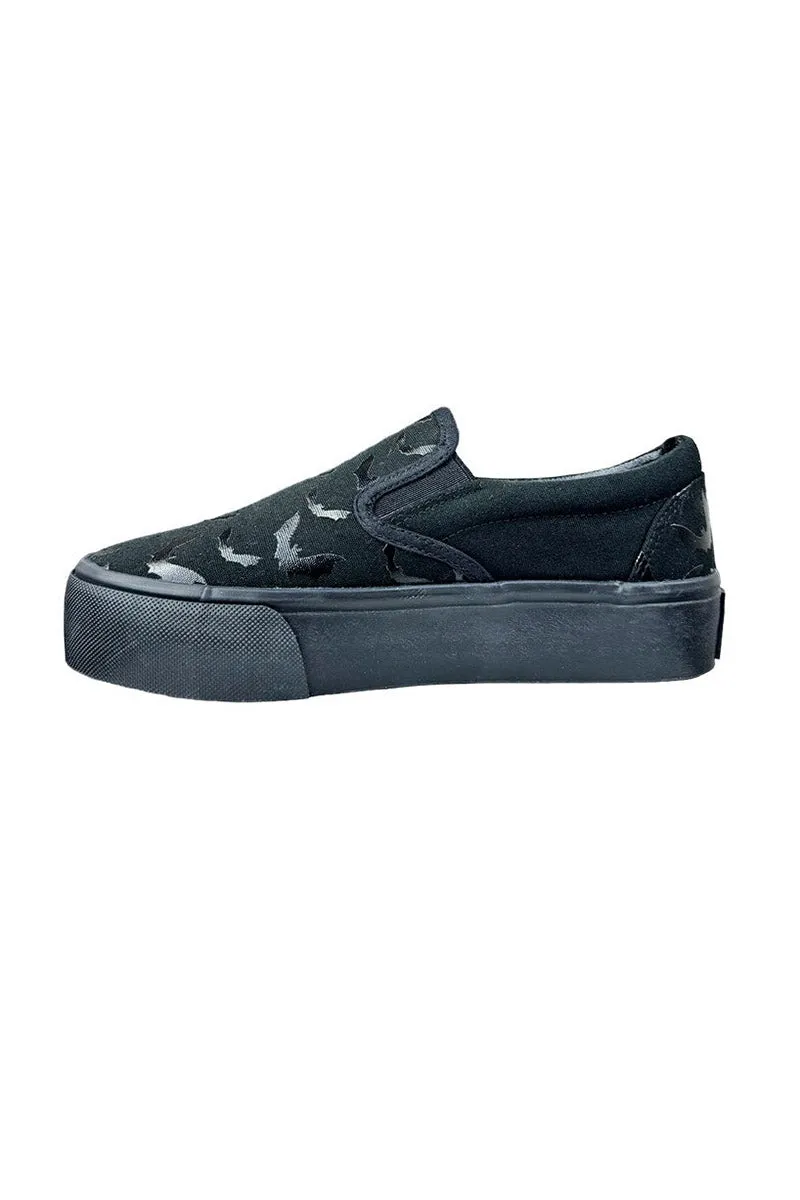 Chill Bat Platform Sneakers [Blackout]