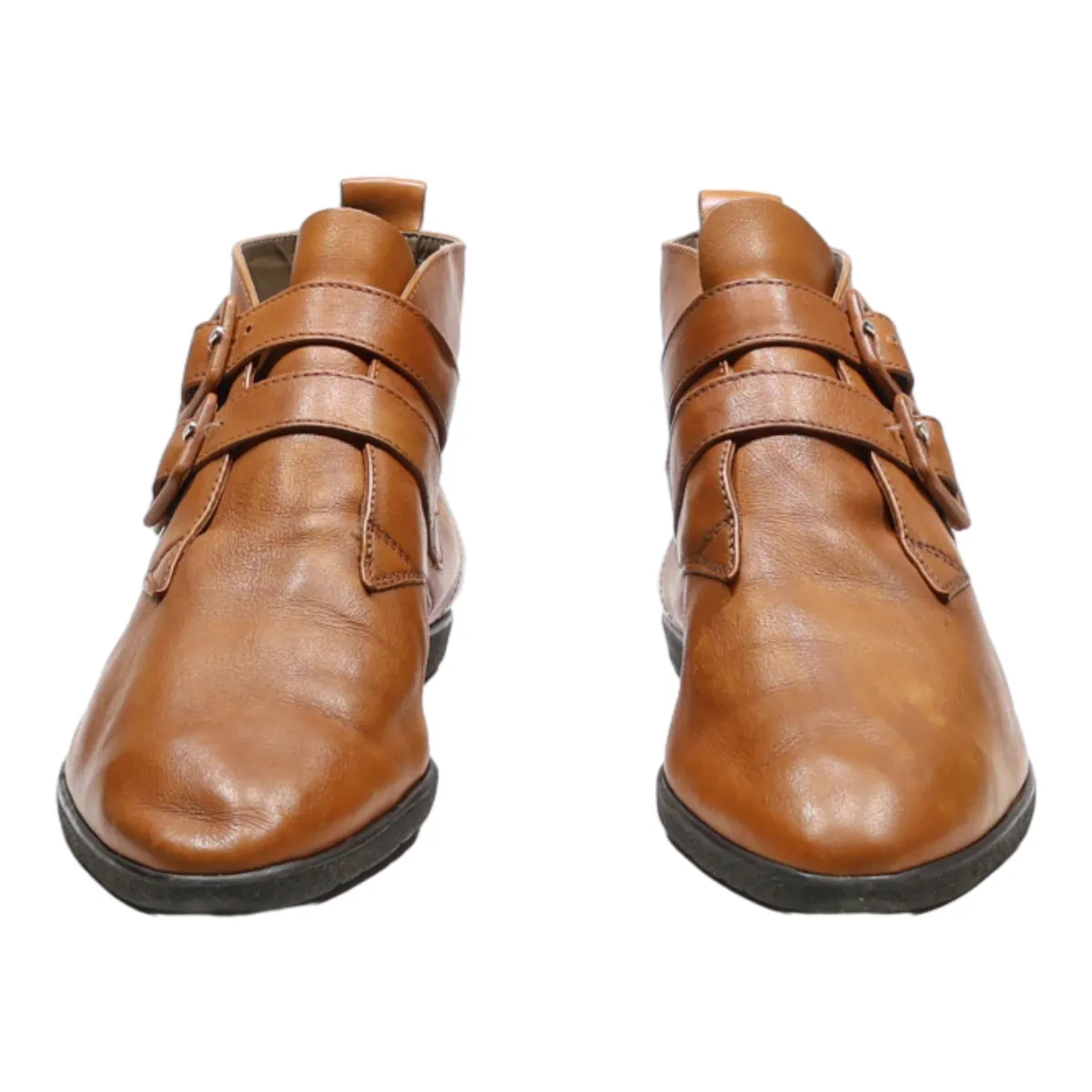 CLACEE Ankle Boots Orange Leather Womens UK 7