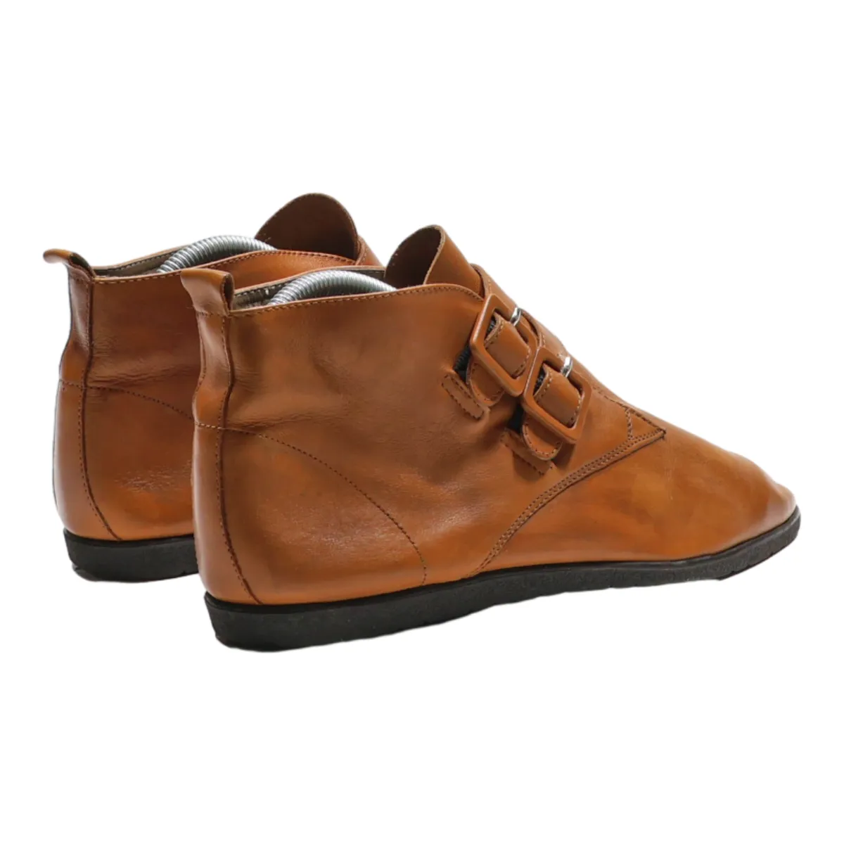 CLACEE Ankle Boots Orange Leather Womens UK 7