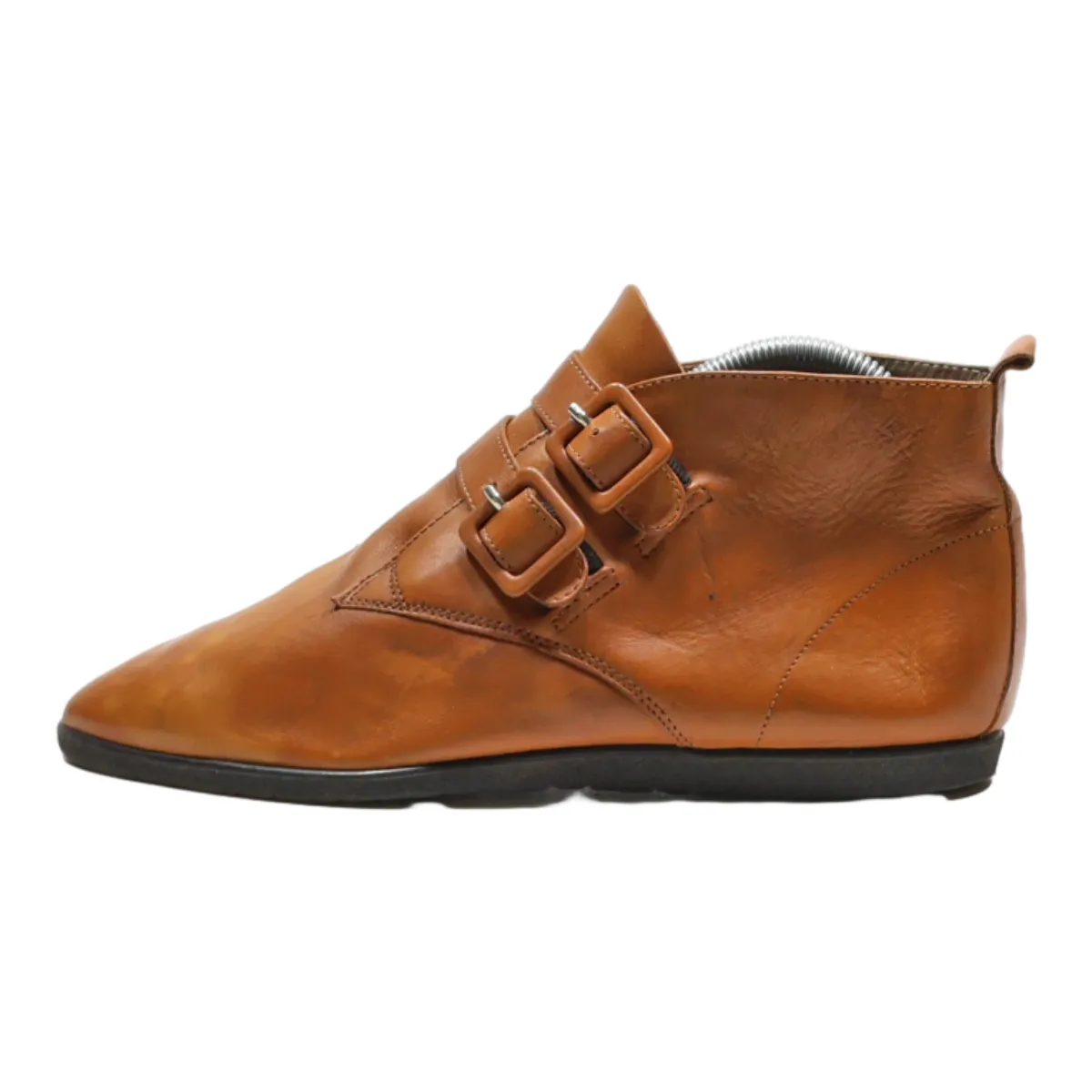 CLACEE Ankle Boots Orange Leather Womens UK 7