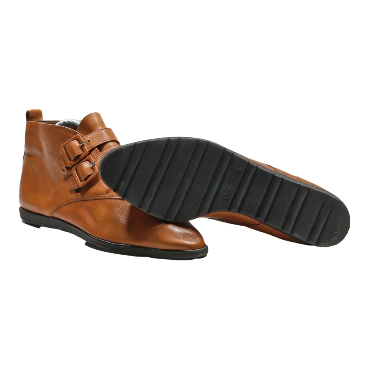 CLACEE Ankle Boots Orange Leather Womens UK 7
