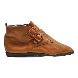 CLACEE Ankle Boots Orange Leather Womens UK 7