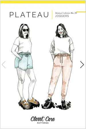 Closet Core Patterns,  Plateau Joggers Pattern