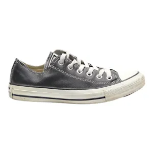CONVERSE Low Top Trainers Black Leather Womens UK 4.5