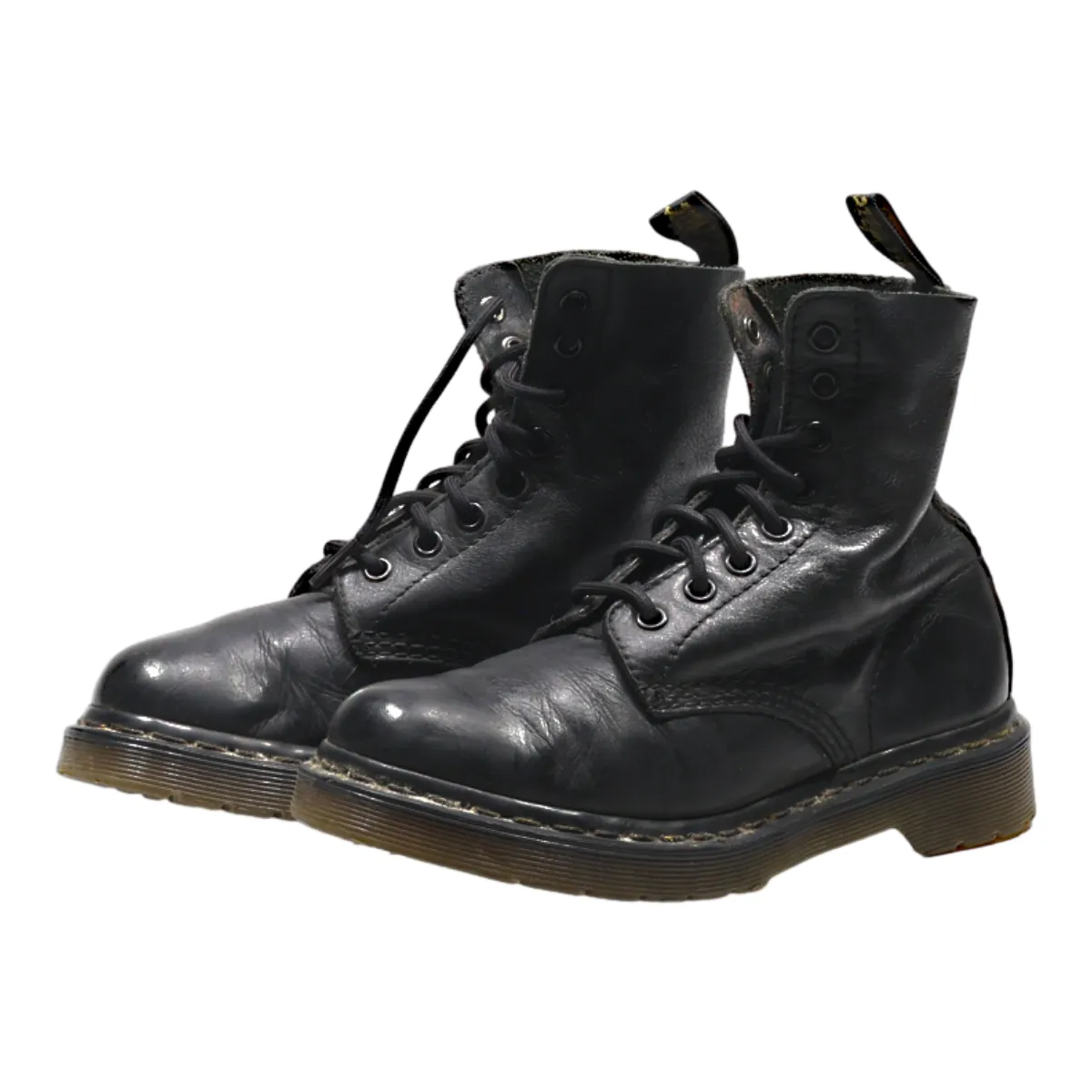DR MARTENS 1460 Pascal Lace-Up Boots Black Leather Womens UK 3