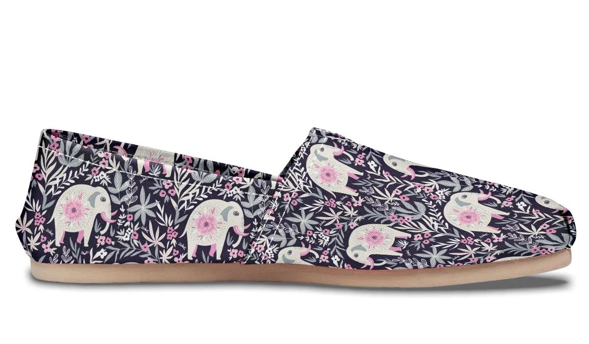 Floral Elephant Casual Shoes