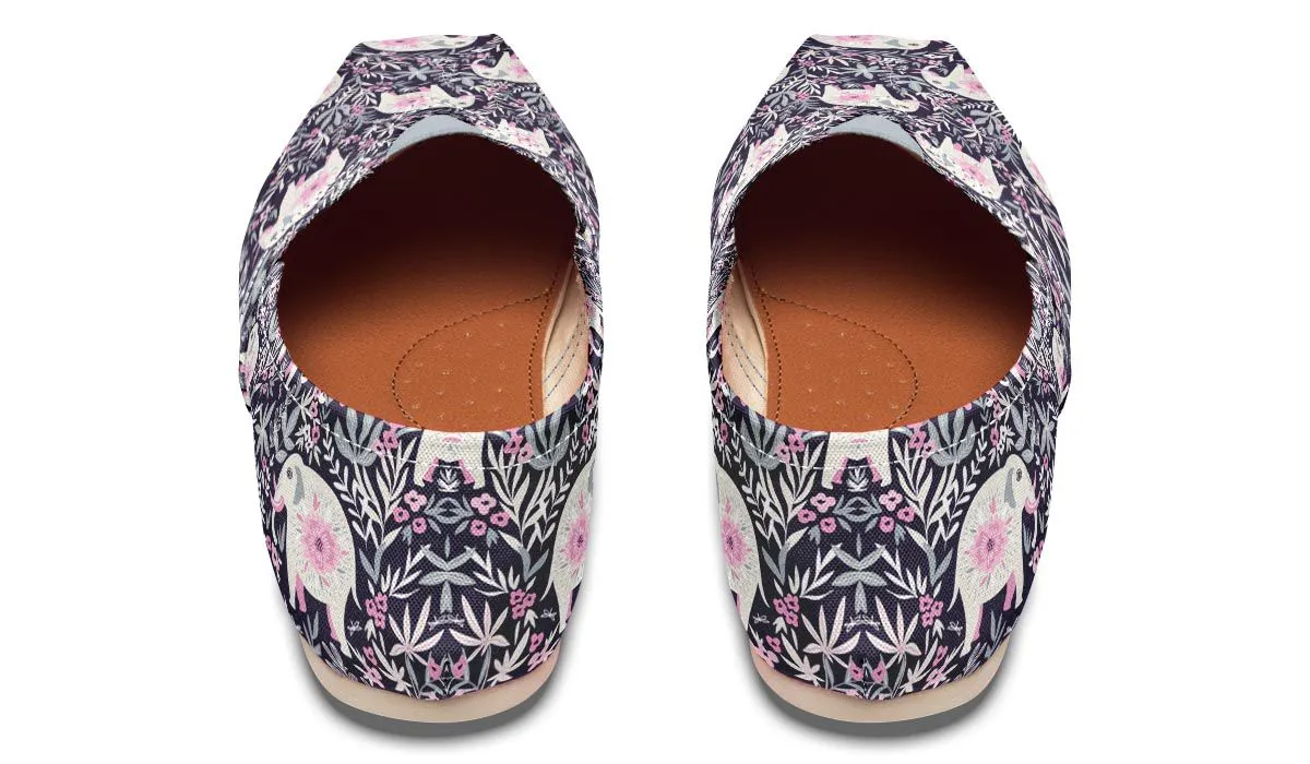 Floral Elephant Casual Shoes