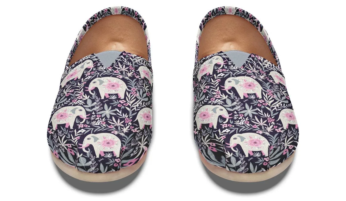 Floral Elephant Casual Shoes