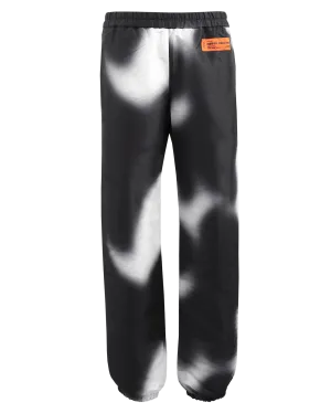 Heren Aop Blur Spray Trackpant Zwart
