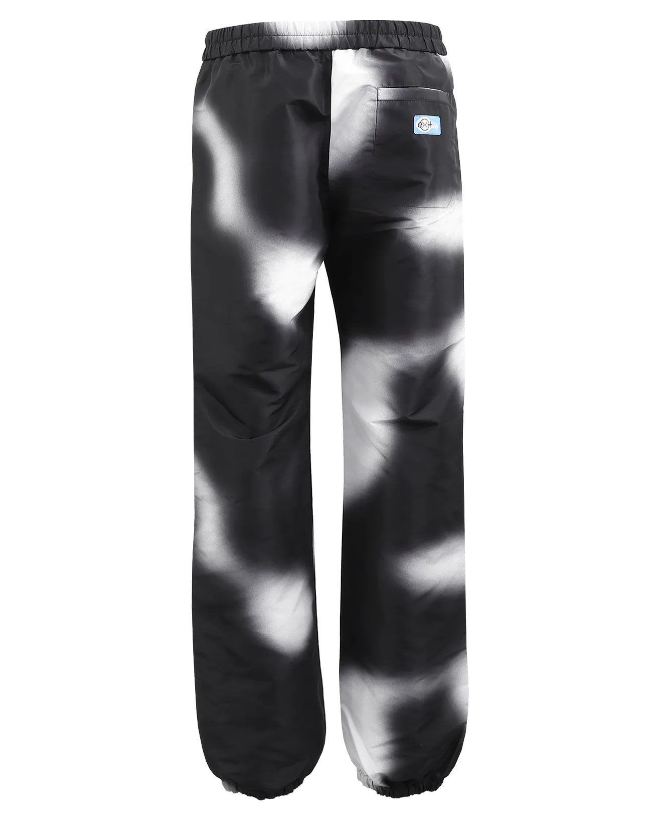 Heren Aop Blur Spray Trackpant Zwart