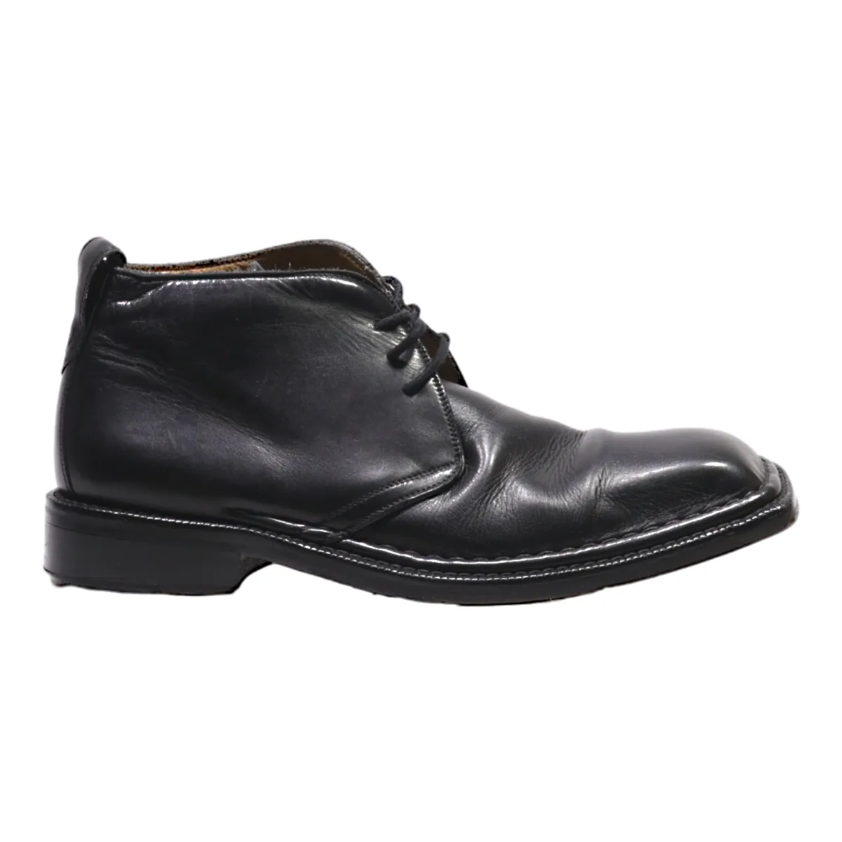 HEYRAUD Ankle Boots Black Leather Mens UK 9.5