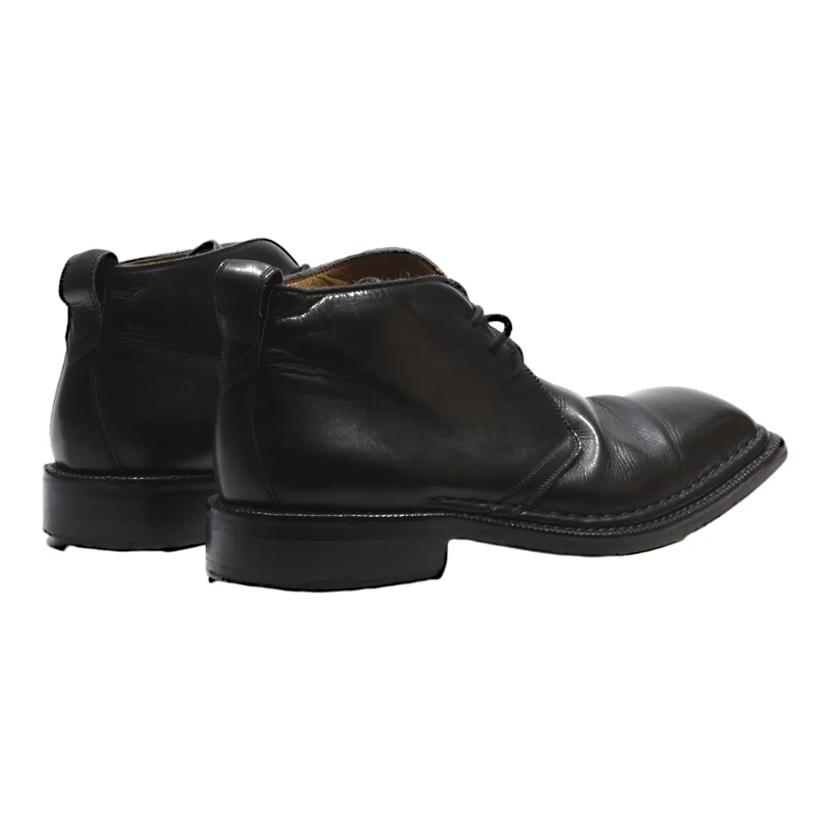 HEYRAUD Ankle Boots Black Leather Mens UK 9.5