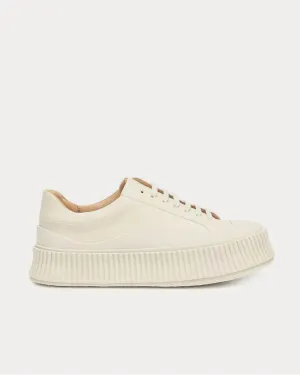 Leather platform Beige Low Top Sneakers