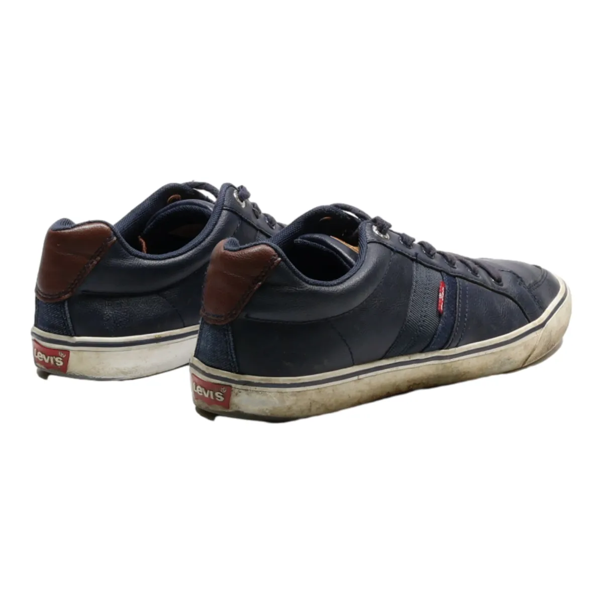 LEVI'S Sneaker Trainers Blue Leather Mens UK 8