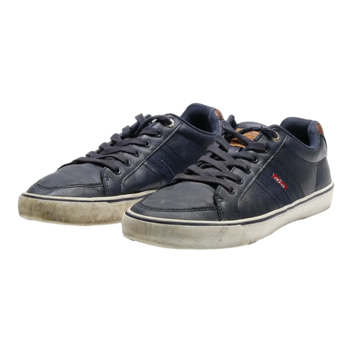 LEVI'S Sneaker Trainers Blue Leather Mens UK 8