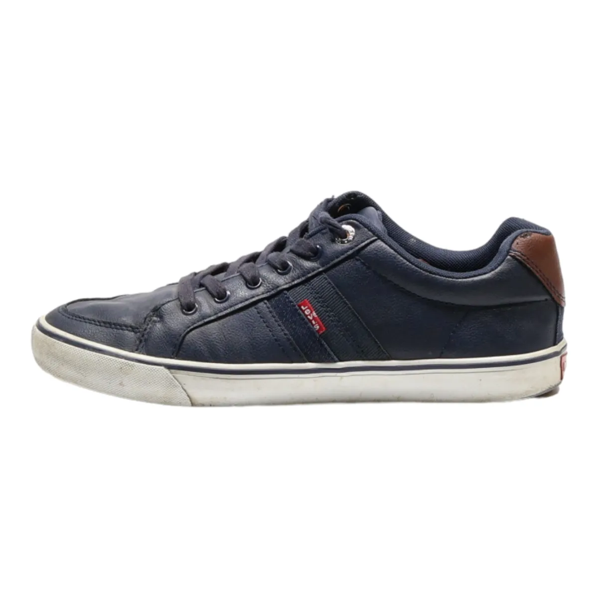 LEVI'S Sneaker Trainers Blue Leather Mens UK 8