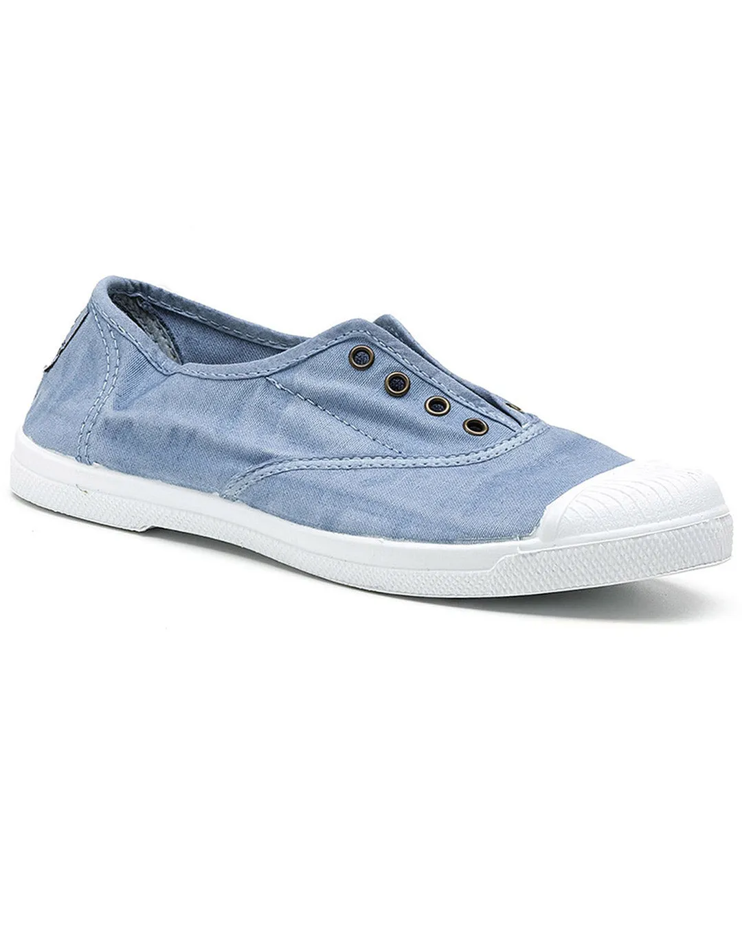 Lola Light Blue Cotton Plimsolls
