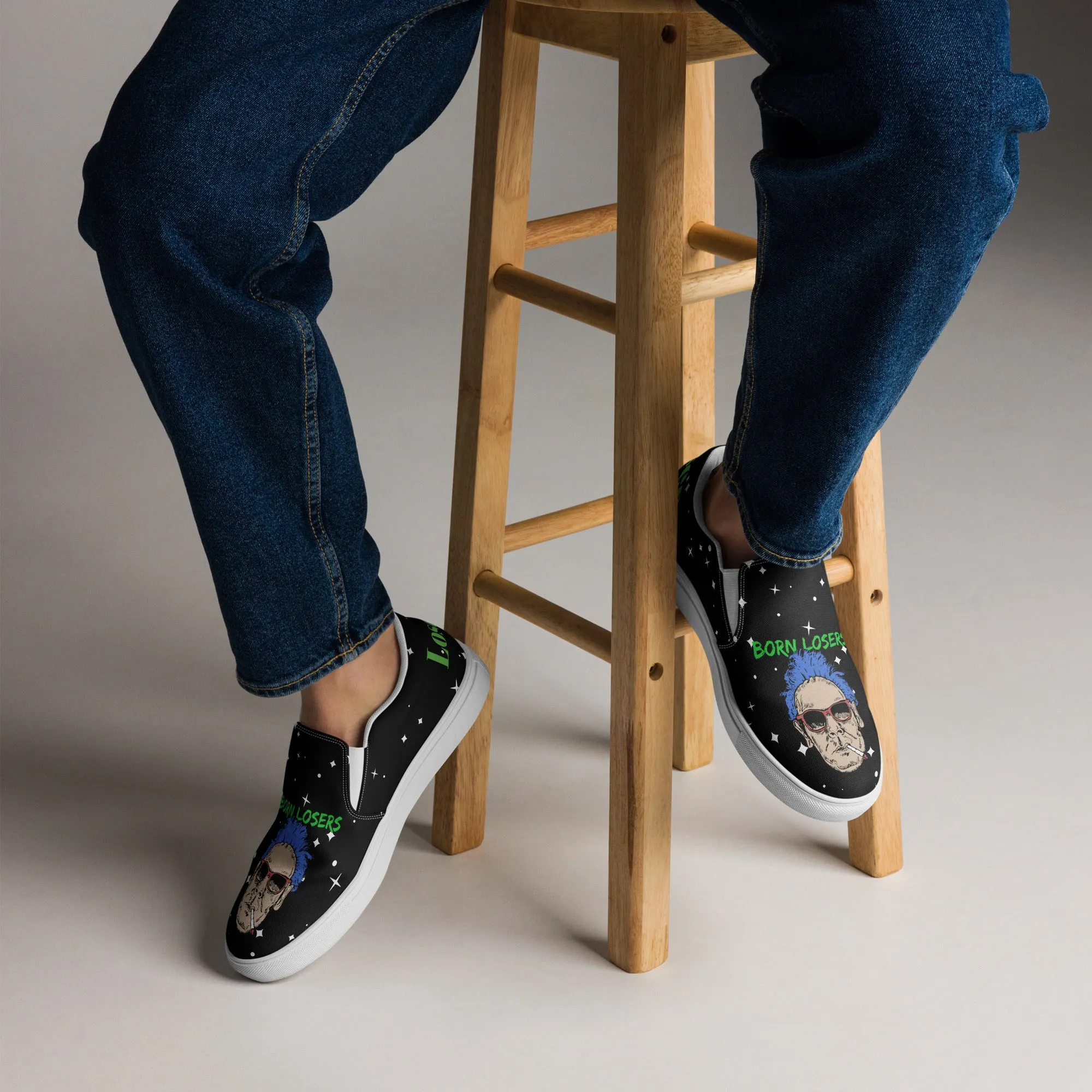 Loser Logo Men’s slip-on canvas shoes