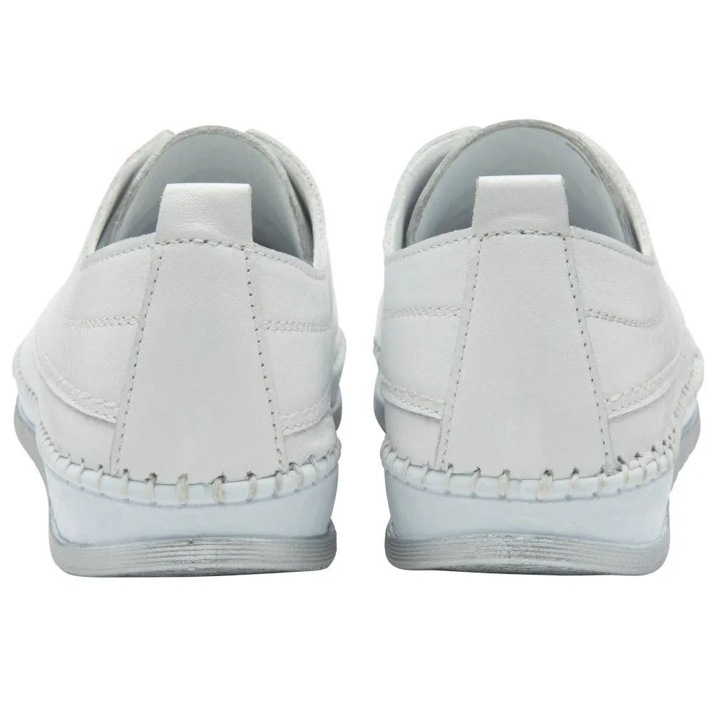 Lotus Rimini White Trainers