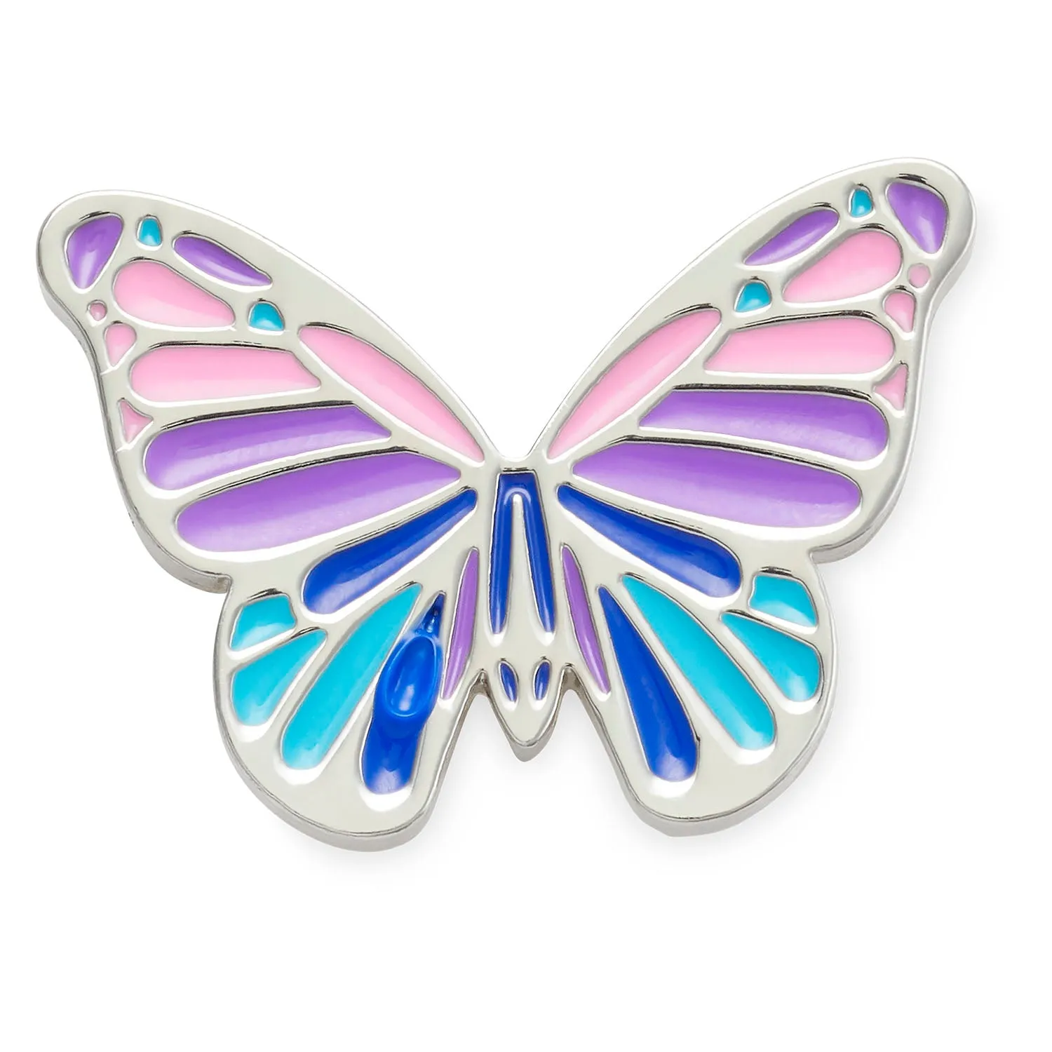 Multi Purple Butterfly Jibbitz