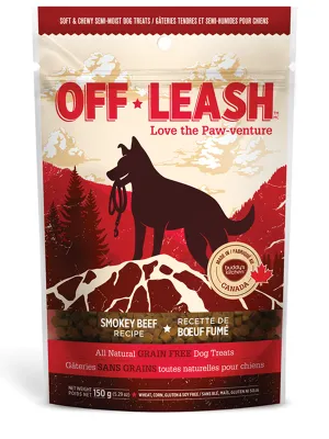 OFF LEASH SMOKEY BEEF SOFT & CHEWY DOG TREATS