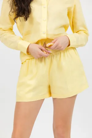 Venice Linen Short - Yellow