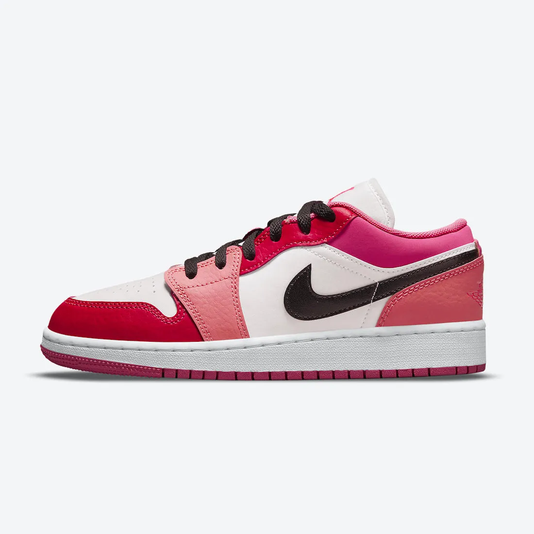 Women's / GS Air Jordan 1 Low "Pinksicle" (White/Rush Pink/Pinksicle)(553560-162)
