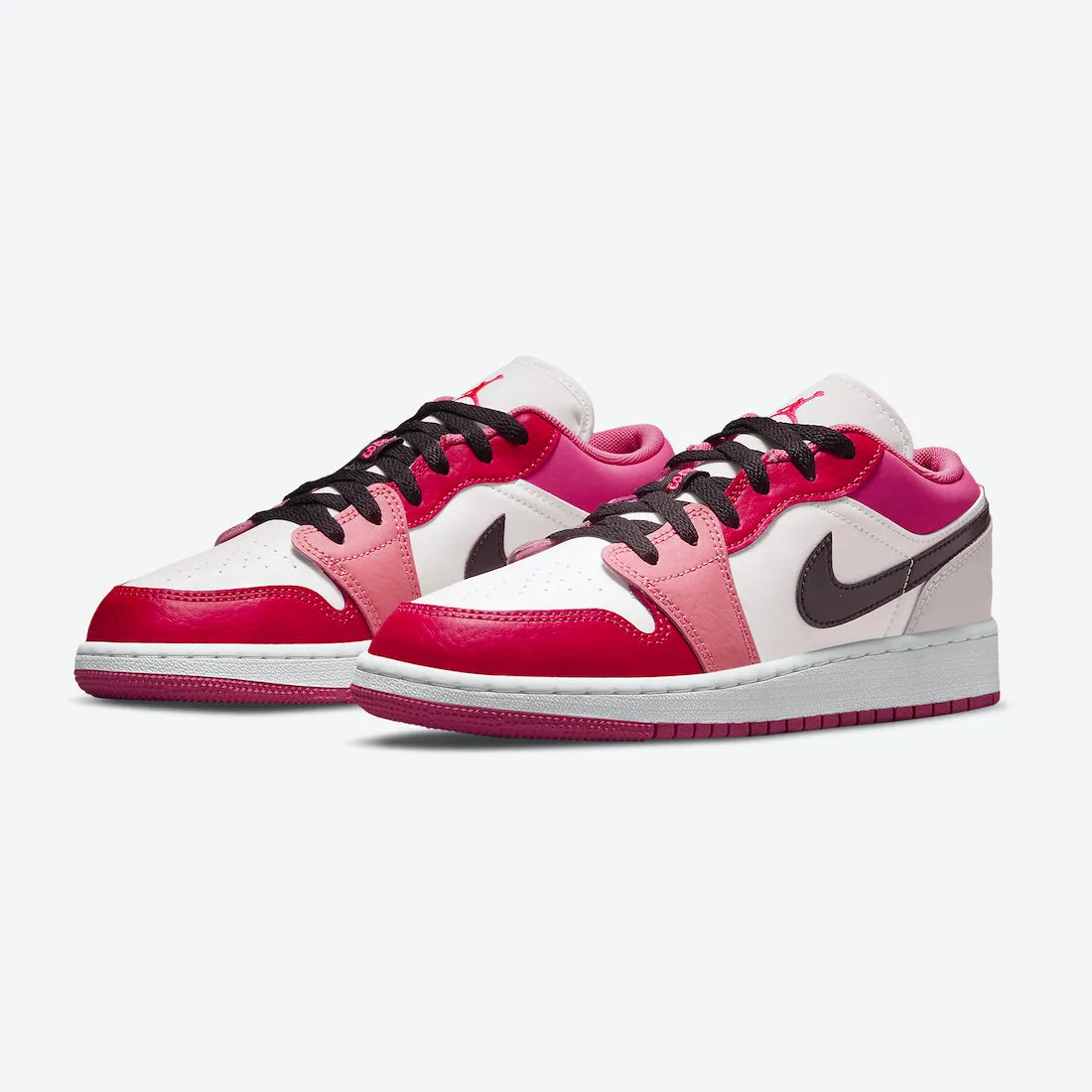 Women's / GS Air Jordan 1 Low "Pinksicle" (White/Rush Pink/Pinksicle)(553560-162)