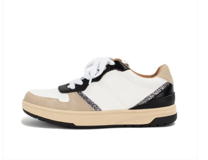 Yellow Box Niko Black Low Top Court Sneakers